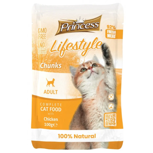 PRINCESS LIFESTYLE POUCHES CHUNKS 100G