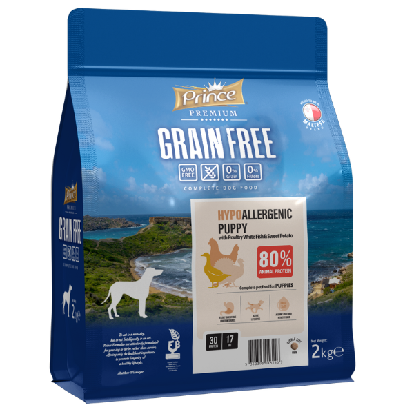 PRINCE GRAINFREE PUPPY,FISH SWTP