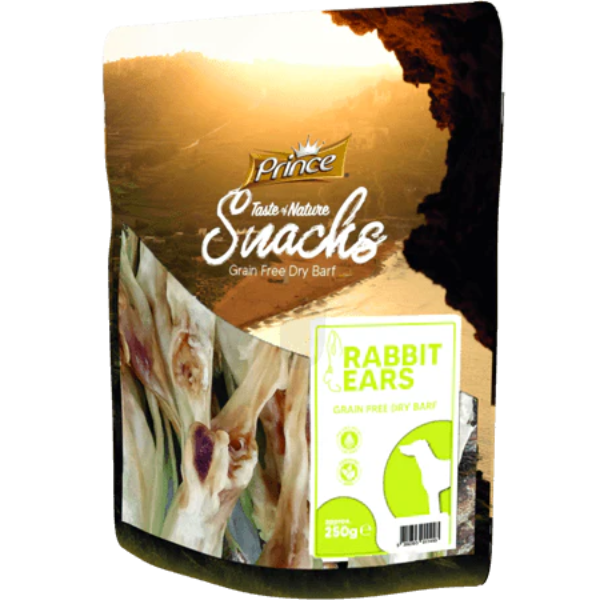 PRINCE NATURAL SNACKS - RABBIT EARS 250G
