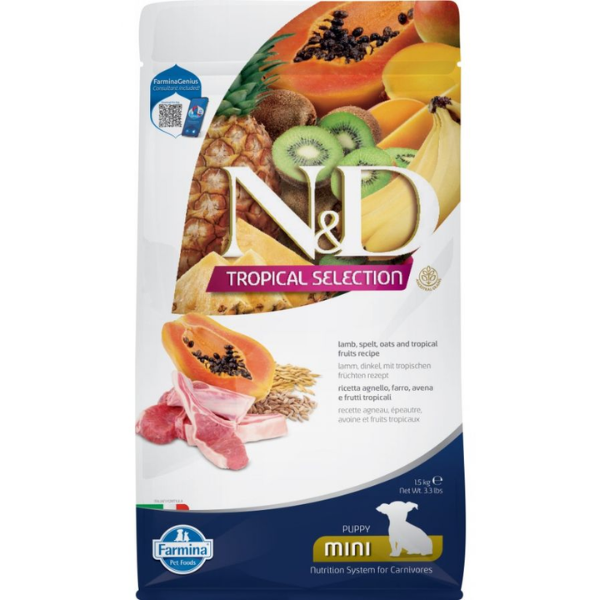 N&D Tropical Dog Puppy Mini Lamb 1.5kg