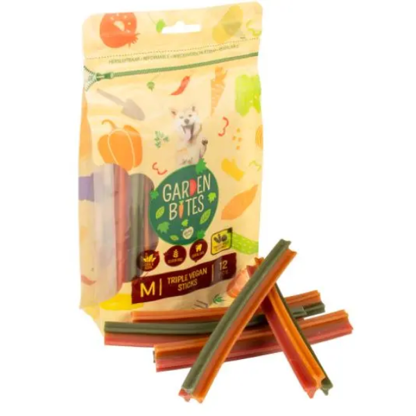 GARDEN BITES TRIPLE VEGAN STICKS M 15CM
