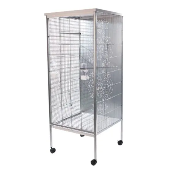 AVIARY ZEN LOUISA 60X60X151.5CM SILVER