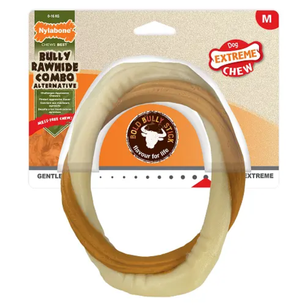 NYLABONE EXTREME CHEW BULLY STICK RING M