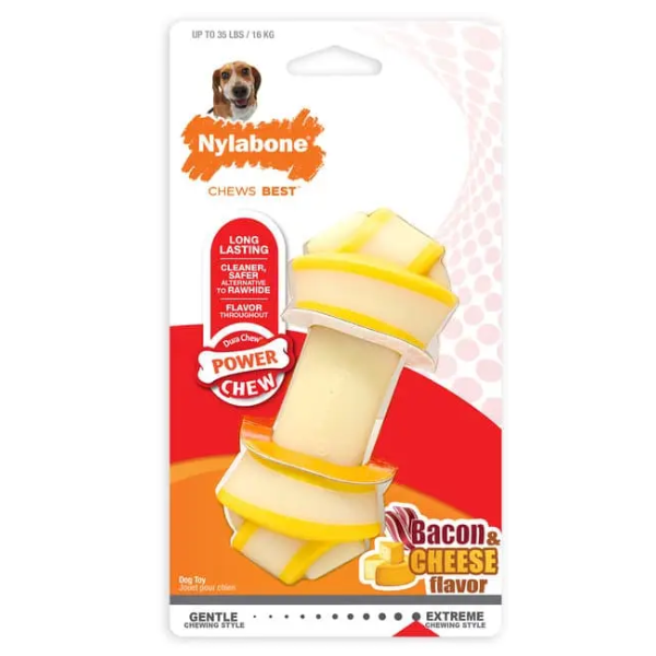 NYLABONE EXTREME KNOT BONE BACON & CHEESE