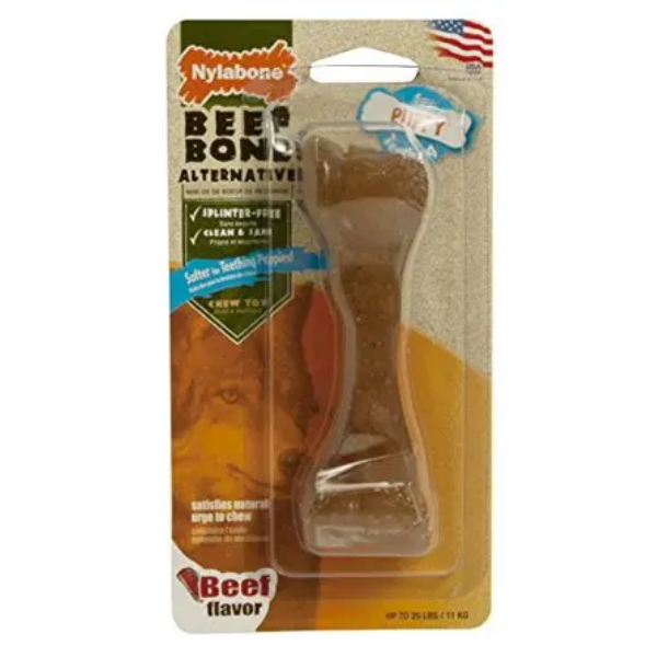 NYLABONE PUPPY BEEF BONE SMALL