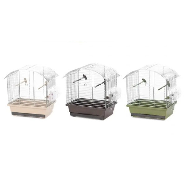 NATURAL LORA BIRD CAGE OLIVE BROWN/ZINC