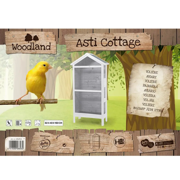 WOODLAND AVIARY ASTI COTTAGE