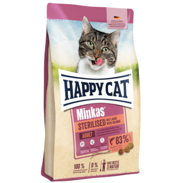 Happy Cat Minkas Sterilised Salmon 10kg