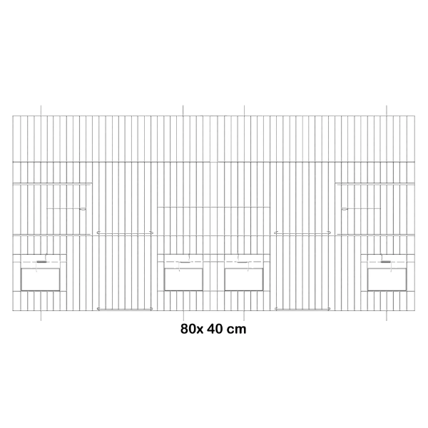 FAUNA CAGE FRONT 80X40