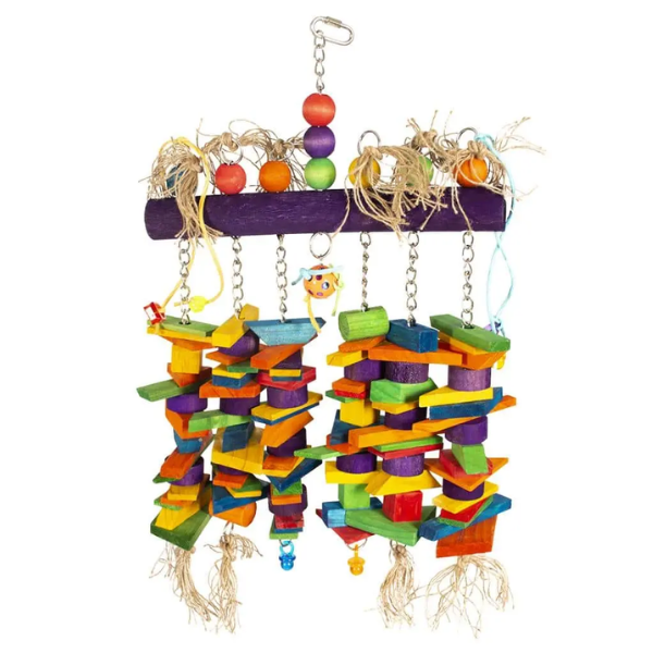 PARROT TOY COLORFUL WOODEN PLAY MOBILE