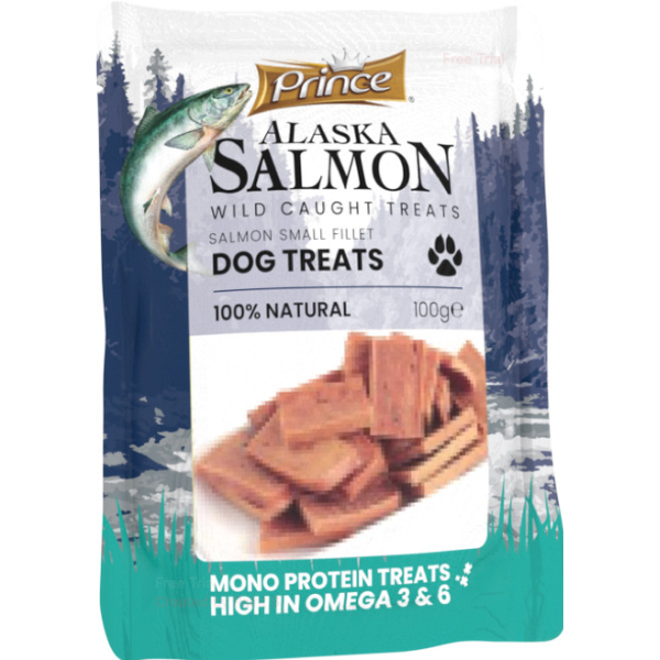 PRINCE ALASKA SALMON TREATS 100G