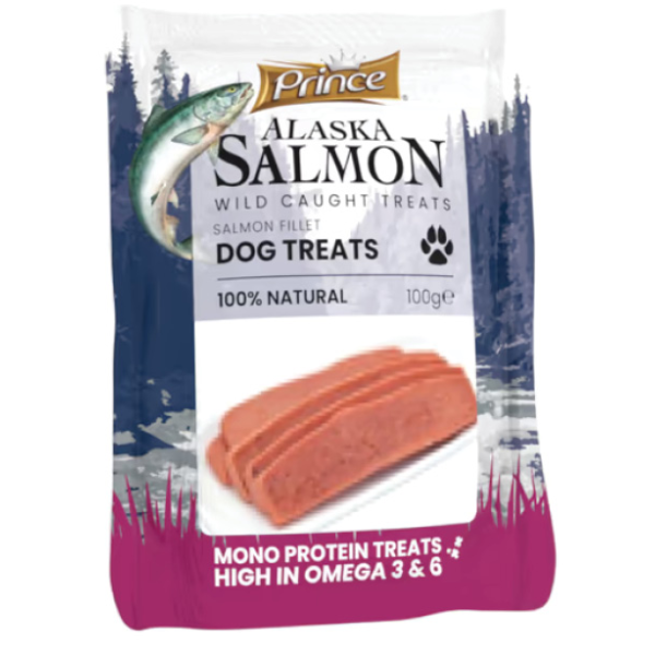PRINCE ALASKA SALMON TREATS 100G