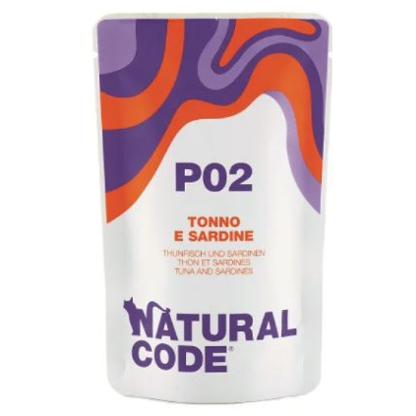 Natural Code Cat Tuna and Sardines, 70g