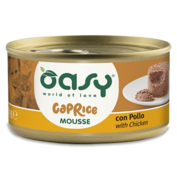 OASY WET CAT MOUSSE KITTEN CHICKEN, 85G