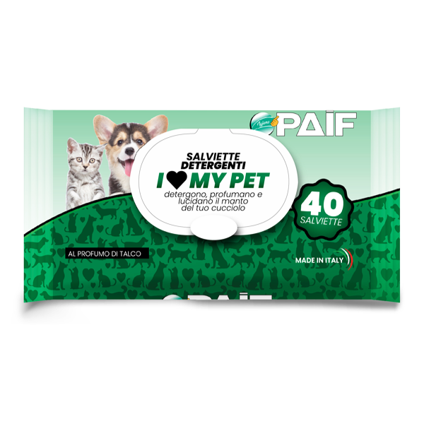 Paif Salviettine Pet, x40pcs