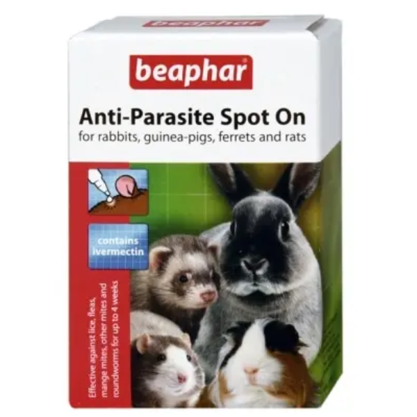 BEAPHAR ANTI-PARASITE SPOTON RODENTS X 4 PIPETTES