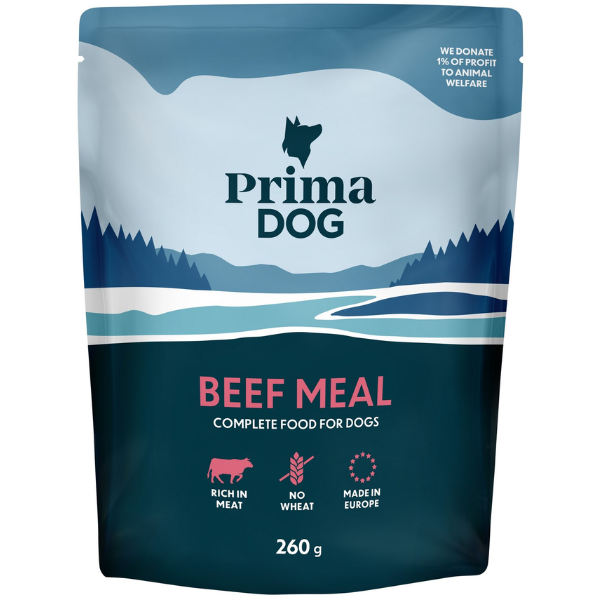 PRIMA DOG WHEAT FREE MEAL POUCH - 260G