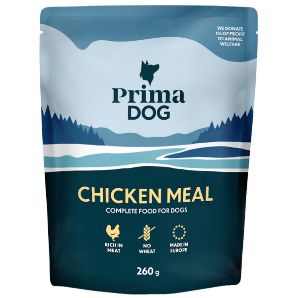 PRIMA DOG WHEAT FREE MEAL POUCH - 260G