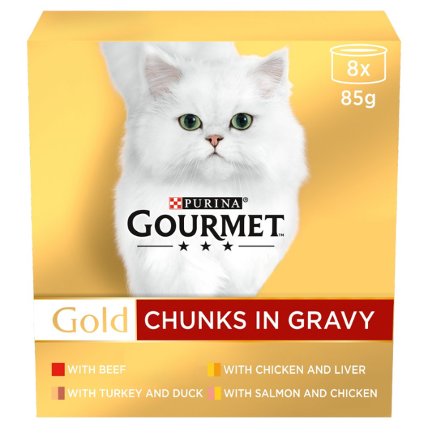Gourmet Gold Chunks in Gravy Beef, 8x85g