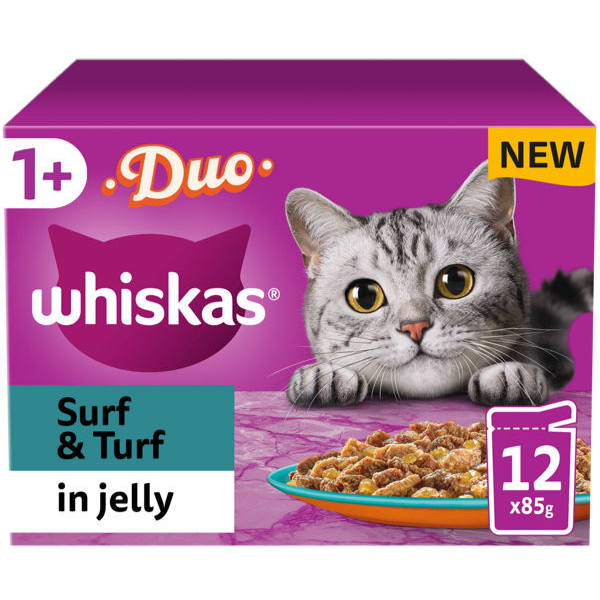 WHISKAS DUO DELIGHTS IN JELLY - (12X85G)