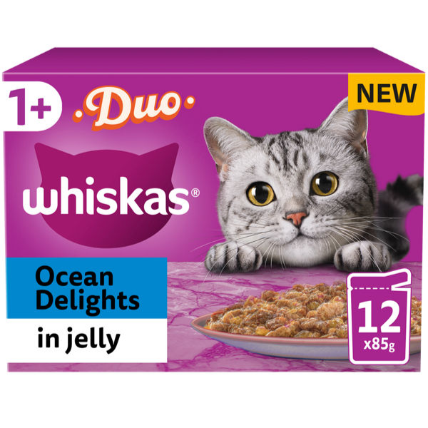 WHISKAS DUO DELIGHTS IN JELLY - (12X85G)