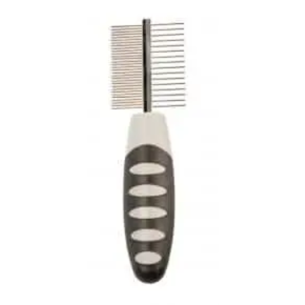 DUO DETANGLING COMB 16+31PINS BLK/GRY