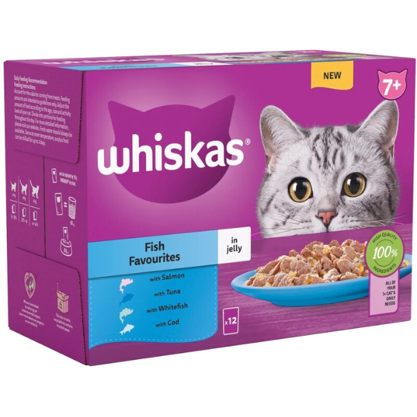 WHISKAS SENIOR (7+) - (12X85G)