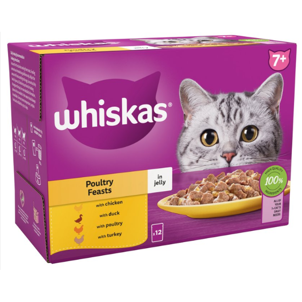 WHISKAS SENIOR (7+) - (12X85G)