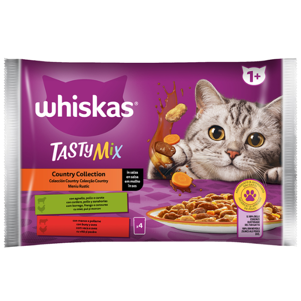WHISKAS TASTY MIX 4PACK 85G