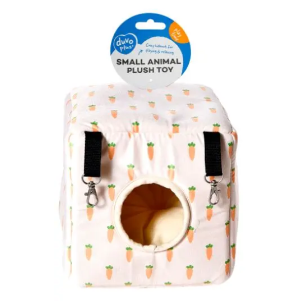 DUVO+ CARROT HANGING HOUSE CUBE PLUSH