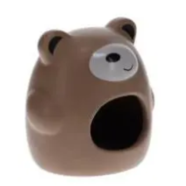 DUVO+ SMALL ANIMAL HOUSE STONE BEAR BRWN