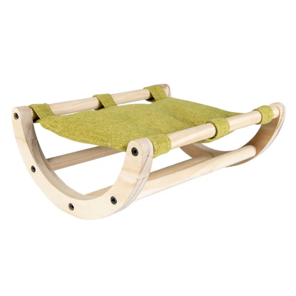 DUVO+ WOODEN ROCKING BED