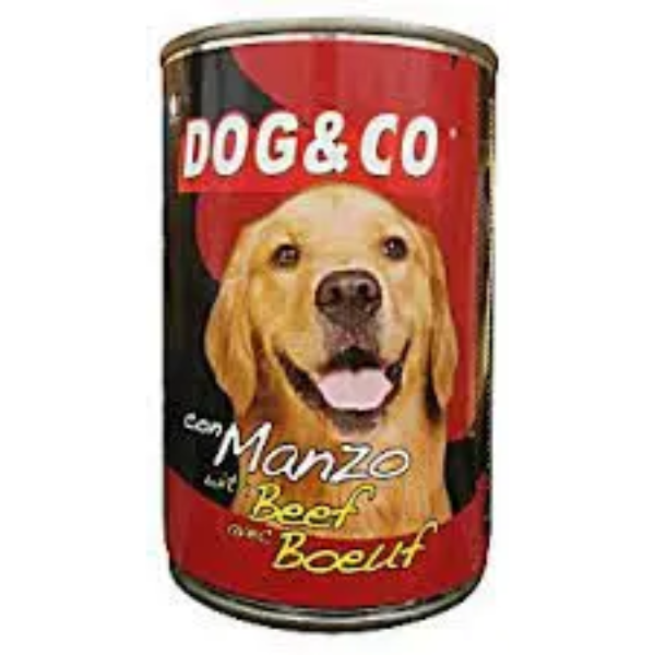 DOG&CO CHUNKS BEEF 405GR