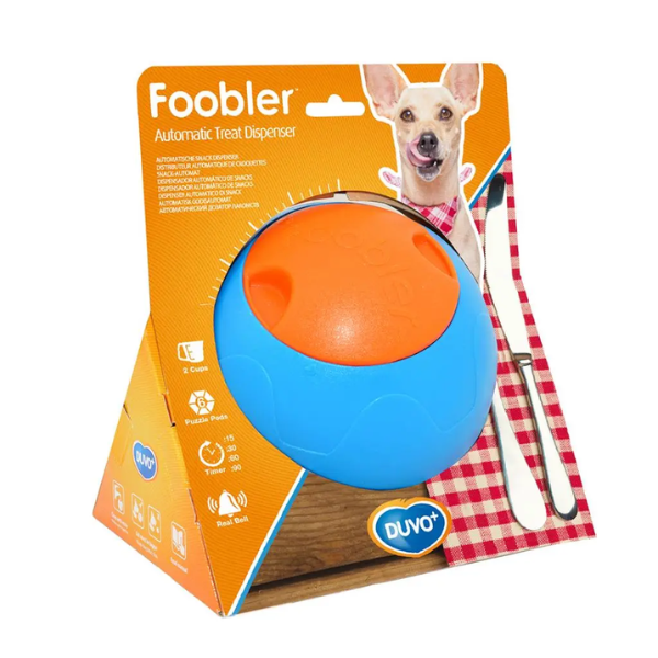 DUVO DOGTOY FOOBLER SMART DISP W/TIMER