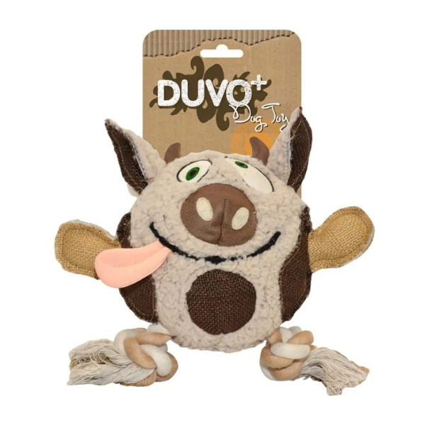 DUVO DOGTOY PLUSH COW