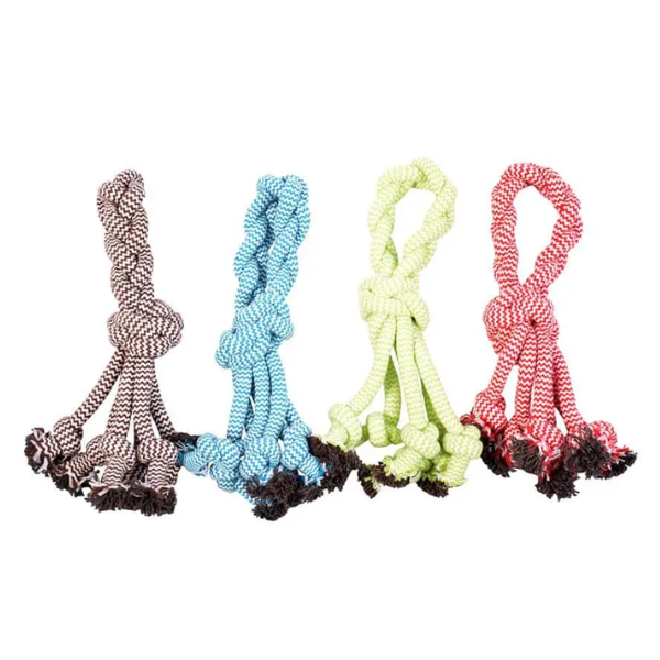 DUVO DOGTOY SCOOBY ROPE DUMMY BALLW/LOOP