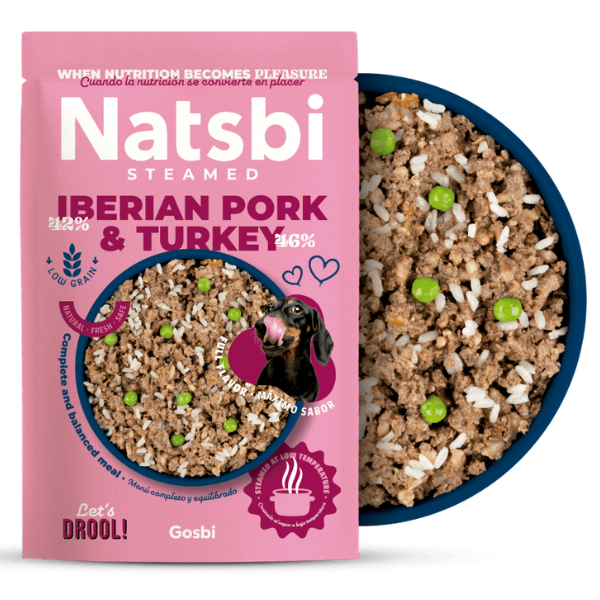 Gosbi NATSBI STEAMED IBERIAN PORK & TURKEY 200g