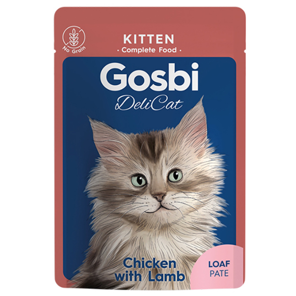 GOSBI DELICAT KITTEN CHICKEN WITH LAMB, 70gr