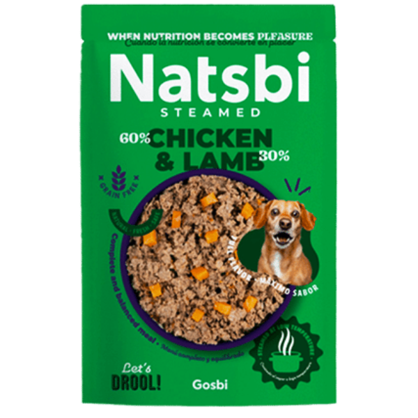 Gosbi NATSBI STEAMED CHICKEN & LAMB 200G
