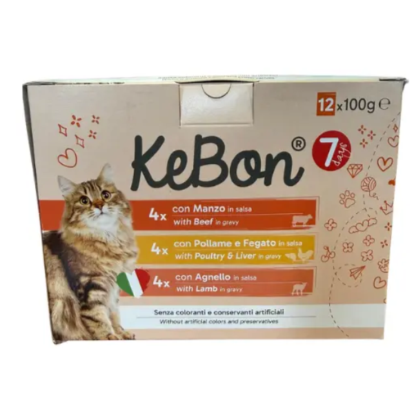KEBON 12 POUCHES X 100G BEEF