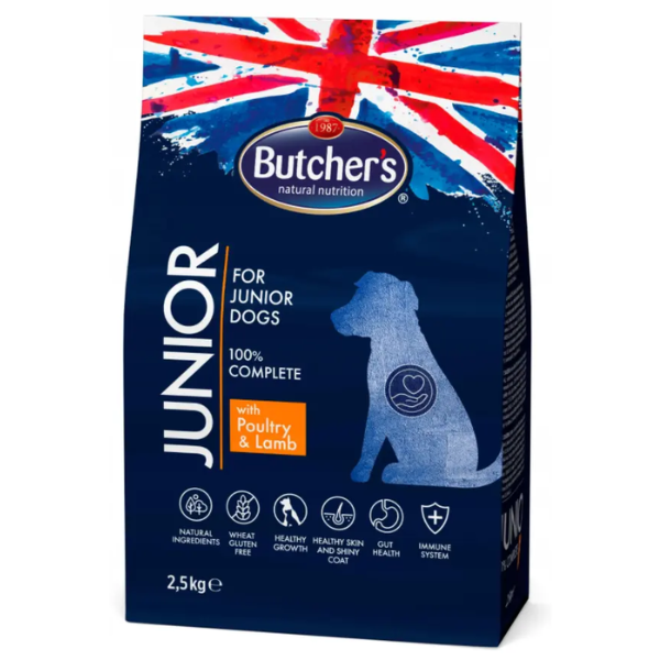 BUTCHER'S JUNIOR POULTRY and LAMB 2.5KG