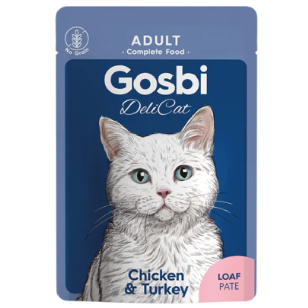 GOSBI DELICAT ADULT CHICKEN & TURKEY LOAF, 70g