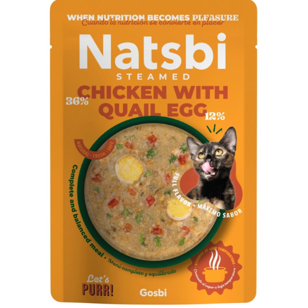 Gosbi Natsbi Steamed Chicken with Quail Egg , 80g