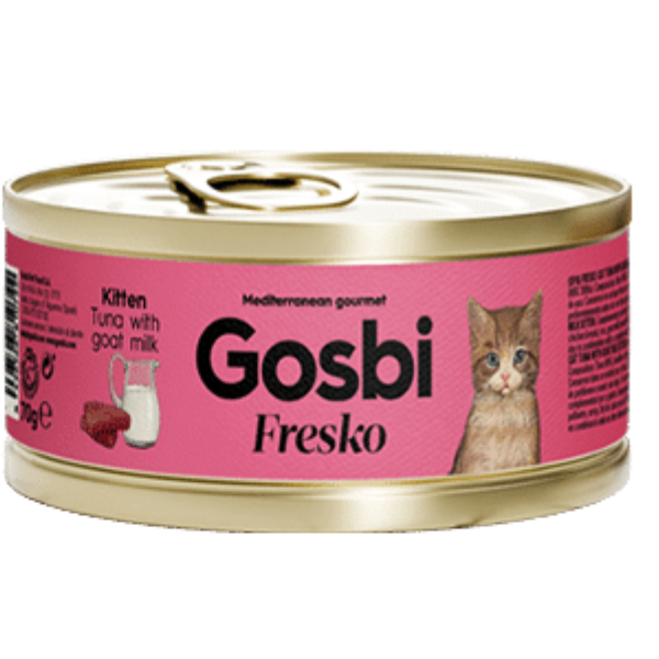 Gosbi FRESKO CAT TUNA WITH GOAT MILK KITTEN 70G