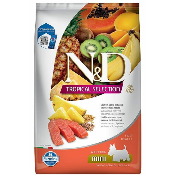 N&D Tropical Dog Adult Mini Salmon 5kg