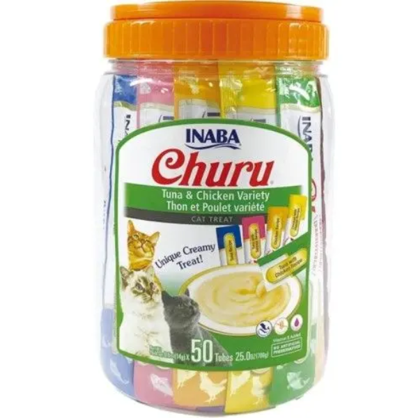 CHURU 50 POUCH BOX TUNA/CHICKEN VARIETIES