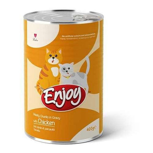 Enjoy Cat Adult Chicken Chunks in Gravy 400g