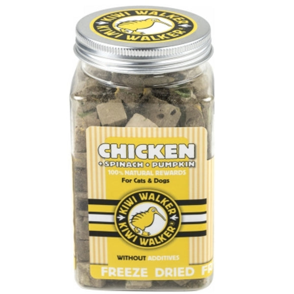 Kiwi Walker Snack Chicken Liver, Spinach & Pumpkin 100g