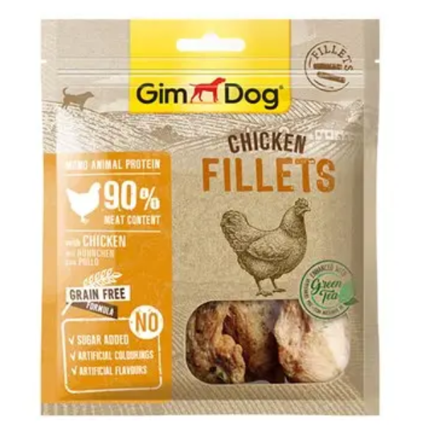 GIMDOG FILLETS W/CHICKEN 60G