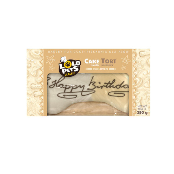 Lolo Pets Bakery Cake Dogs Happy Birthday Vanilla 250g